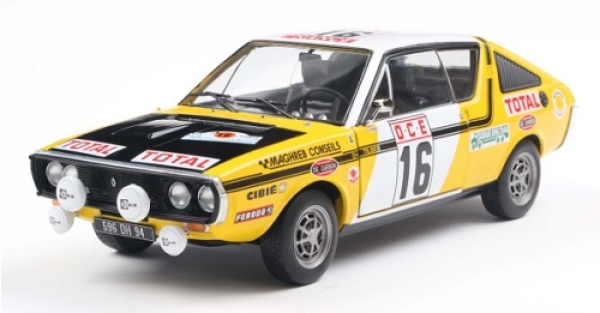421186556 Renault 17 Gordini #16 6th Rally Marokko 1976 1:18